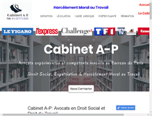 Tablet Screenshot of cabinet-alina-paragyios.fr